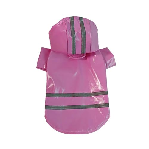 FASHIIROW Poncho Regen Hund Regenmantel Reflektierende wasserdichte Schneefeste Haustier Mantel Für Kleine Welpen Katzen Regenmantel Chihuahua Bulldogge Haustiere-rosa-XL von FASHIIROW