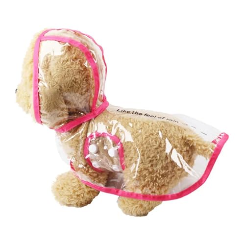 FASHIIROW Poncho Regen Katzen Regenmantel wasserdichte Haustierkleidung Für Katzen Garfield Kätzchen Poncho Regenmantel Maskottchen Capa De Chuva-rose-l-suit 3-5 Kg von FASHIIROW