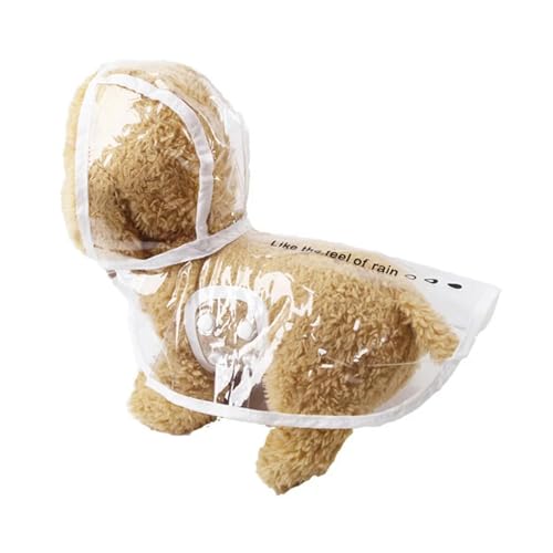 FASHIIROW Poncho Regen Katzen Regenmantel wasserdichte Haustierkleidung Für Katzen Garfield Kätzchen Poncho Regenmantel Maskottchen Capa De Chuva-weiß-xs-suit 0,5-1,2 Kg von FASHIIROW