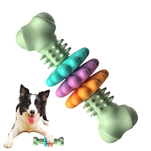 FASSME Hunde-Zahnbürste, Kaustab, Spielzeug, aus natürlichem TPR-Gummi, zur Reinigung von Zähnen und Zahnfleischmassage, robustes Hundespielzeug für kleine und mittelgroße Hunde von FASSME