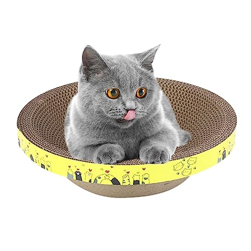 Kratznapf für Katzen, Wellpappe, Nest für Indoor-Katzen, Mehrzweckspielzeug, schützt Wand, Sofa, Bett, Teppich und Möbel von FASSME