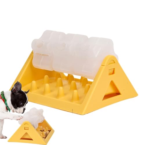 Hundefutter-Puzzlespielzeug, Puzzle-Futterspender für Hunde - Leckerli-Ausgabe-Puzzle-Spielzeug, Training, interaktiver Puzzle-Futterspender | Rotierendes Blumen-Futterspielzeug, lustiger, verstellbar von FASSME