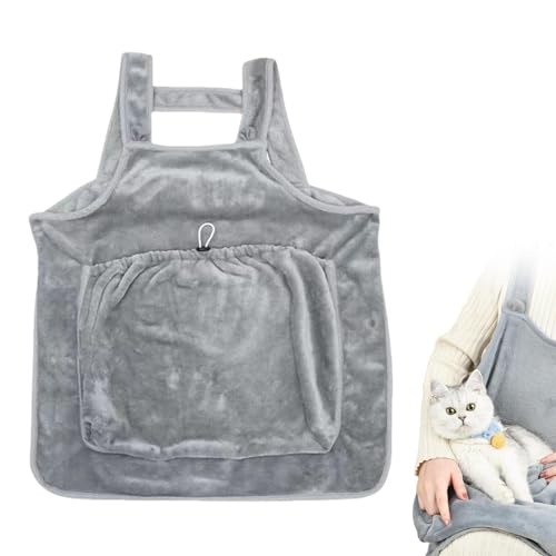 Katzenschürzenträger, Haustiertragetaschenschürze - Verstellbare Katzentragetasche Katzentragetasche - Waschbarer Schlafsack für Haustiere, Schlafsack für kleine Katzen und Hunde von FASSME
