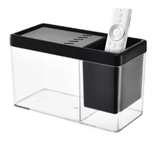 Kleines Aquarium,Kleines Aquarium - Transparentes Fisch-Aquarium-Desktop-Fischglas - Betta-Aquarium-Desktop-Fischschalen-Organizer für Garnelen-, Betta- und kleine Krabbenlebensräume von FASSME