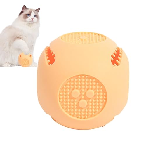 Langsamer Feeder Ball, Ball Treat Dispenser Hundespielzeug | Interaktiver Welpe Slow Feeder Treat Toy - Tragbares farbenfrohes Rätsel für das Spenden von Lebensmitteln zum Beißen, Training, Zähnereini von FASSME