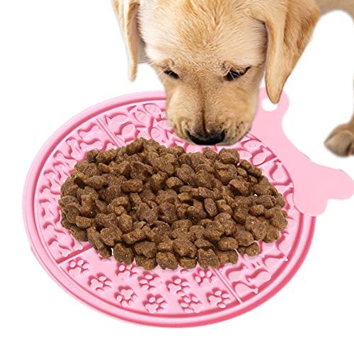 Leckmatte für Hunde - Haustier Leckpad mit Saugnäpfen | Leckmatte Silikon Leckpad für Langeweile Reduzierer, Lebensmittelqualität & Sicher Haustier Leckpad von FASSME