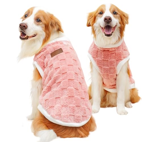 Pullover Für Hunde, Warmes Hunde-Sweatshirt, Warme Hunde-Winterweste, Katzenkleidung Für Kaltes Wetter, Haustierbekleidung, Hunde-Winterpullover Aus Plüsch Für Große Hunde, Kalte von FASSME