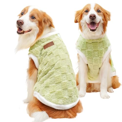 Pullover Für Hunde, Warmes Hunde-Sweatshirt, Warme Hunde-Winterweste, Katzenkleidung Für Kaltes Wetter, Haustierbekleidung, Hunde-Winterpullover Aus Plüsch Für Große Hunde, Kalte von FASSME