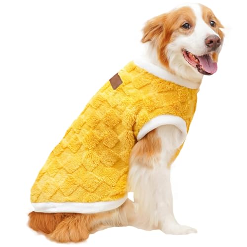 Pullover Für Hunde, Warmes Hunde-Sweatshirt, Warme Hunde-Winterweste, Katzenkleidung Für Kaltes Wetter, Haustierbekleidung, Hunde-Winterpullover Aus Plüsch Für Große Hunde, Kalte von FASSME