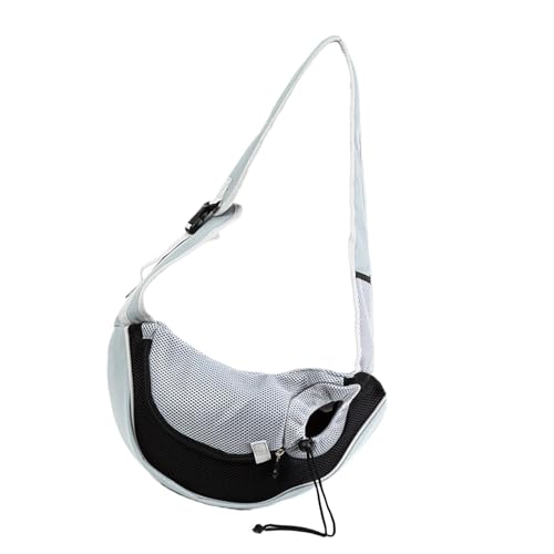 Sling Hundetragetasche, freihändige Reisetasche, tragbare Haustier-Crossbody-Tasche, sichere Tragetasche, verstellbare Hundetrage für kleine Hunde und Katzen bis zu 6 kg von FASSME