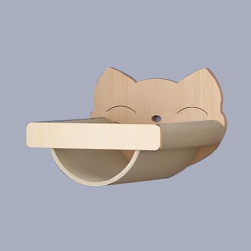 Kletterwand Katzen Holz, Katzen Wand Klettern Katzentreppe Wand, Verdickte Platte ist Robust und Langlebig, Platzsparend, Geschenk für Katze (Size : C2) von FATACO