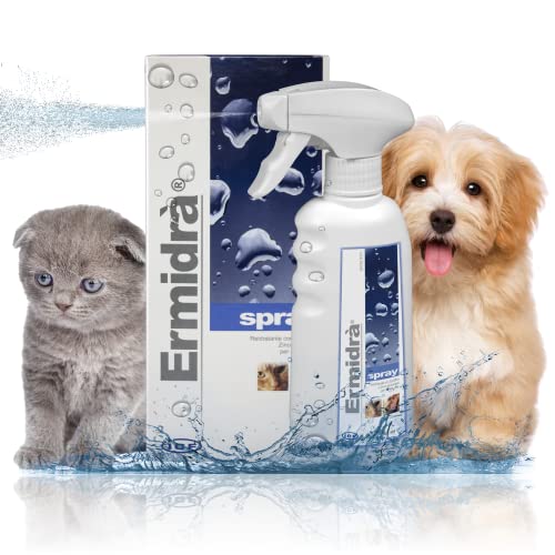 Ermidrà Feuchtigkeitsspray für Hunde, Katzen & Pferde | Hydratisierende & Beruhigende Hautpflege | Unterstützt EIN Weiches & Erfrischtes Fell | Ohne Ausspülen | 300ml von ICF