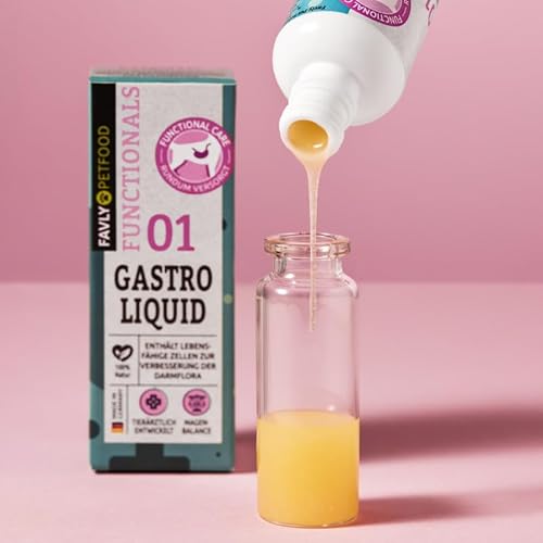 FAVLY Petfood Functionals: Gastro Liquid zur natürlichen Unterstützung Einer normalen Verdauung und Verbesserung der physiologischen Darmflora 30ml von FAVLY Petfood