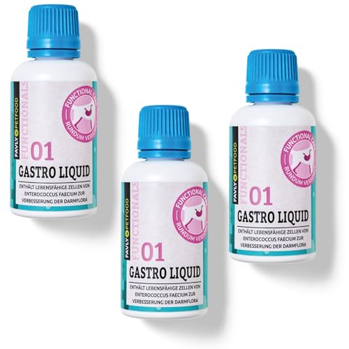 FAVLY Petfood Functionals: Gastro Liquid zur natürlichen Unterstützung Einer normalen Verdauung und Verbesserung der physiologischen Darmflora 3x30ml von FAVLY Petfood