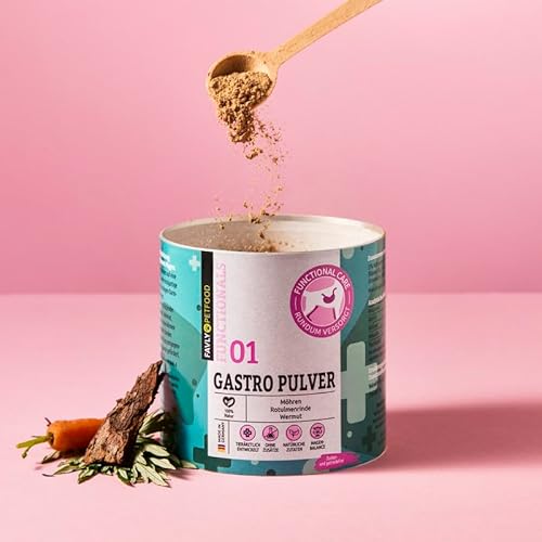 FAVLY Petfood Functionals: Gastro Pulver zur natürlichen Unterstützung Einer normalen Verdauung und einem ausgeglichenen Magen 300g von FAVLY Petfood