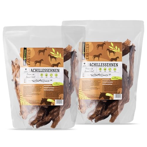 FAVLY Petfood Premium Pferdeachillessehne für Hunde 1.500g - luftgetrockneter Kauartikel 100% natürlich – natürliche Zahnpflege – für Allergiker & Sensible Doggos (2er Pack) von FAVLY Petfood