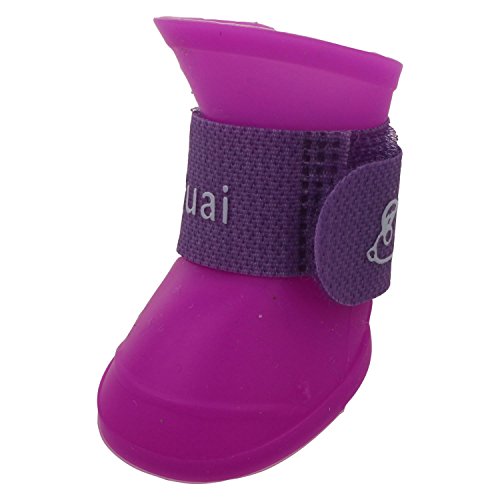 FAYETTE R lila S, Haustier Schuhe Hundeschuhe Gummi Hund wasserdichte Regen von FAYETTE