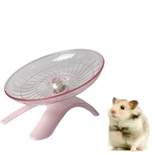 Leises Hamster, Hamster Wheel Toys, leises Laufrad, Hamsterrad Spielzeug, Leises Hamsterrad, Kleine Tierlaufräder Hamsterrad für Hamster, Lgel, Chinchilla, Meerschweinchen, Kleine Haustiere(Rosa) von FDDU