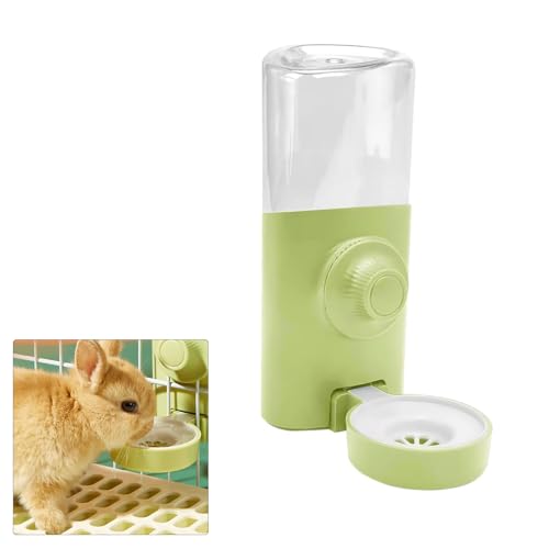 Trinkflasche Hasen, Futterspender Kaninchen, Haustier Trinkflasche, Automatischer Wasserspender Kleintiere, Für Katzen, Hunde, Kaninchen, Kleintiere, Automatische Wassererneuerung 600ml Zubehör von FDDU