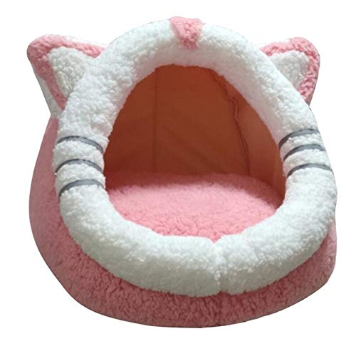 Abnehmbarer Manta Gato Kerst Kat Kat Betthaus für Katzen Coussin Chat Rond Chaud Cueva Warmer runder Zwinger Komfortabel-C, L. von FDHGF