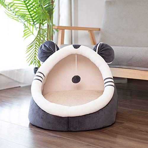 Neues Haustier Bett Katzenhaus Luxus Hund Flauschiges Kissen Weiches Kätzchen Höhle Katze Warm Gemütliches Bett Samt Schlafmatte Winterkatze Zubehör-Farbe 1, S-3KG Katze von FDHGF