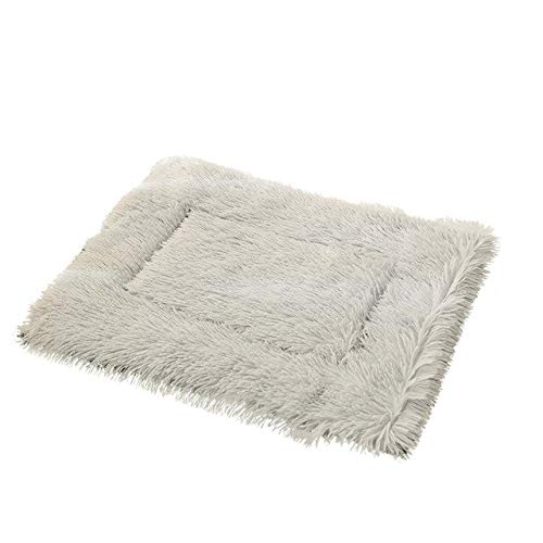 Soft Pet Dog Cat Winter Warme Decke Bett Matten Pads Bequeme Welpen Kätzchen Schlafsofas Kissen Schonbezug Warm halten Schlafbezug-Grau, 73X54cm, USA von FDHGF