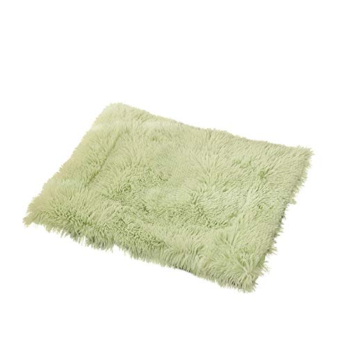 Soft Pet Dog Cat Winter Warme Decke Bett Matten Pads Bequeme Welpen Kätzchen Schlafsofas Kissen Schonbezug Warm halten Schlafbezug-Grün, 40X30cm, Großbritannien von FDHGF