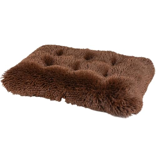 Kuschelig und warm Haustier-Pad für den Winter, geeignet für Katzen und Hunde und bietet Schlafkomfort für vier Jahreszeiten (Farbe: dunkler Kaffee, Größe: XL 122 * 83cm) (dunkler Kaffee 1 Zoll L von FDINUDIGUHTTYYYY