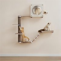 FEANDREA Clickat Oasis Katzenmöbel 5er Set Wand von FEANDREA