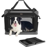 FEANDREA Hundebox faltbar, tragbar, Oxford-Gewebe, 4 Türen, mit Griffen und Seitenfach M-L L FEANDREA Hundebox faltbar, tragbar, Oxford-Gewebe, 4 Türen, mit Griffen und Seitenfach M-L L von FEANDREA