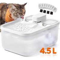FEANDREA Katzenbrunnen, 4,5 L Trinkbrunnen für Katzen, Leise mit Filtern und Trockenlaufschutz weiß FEANDREA Katzenbrunnen, 4,5 L Trinkbrunnen für Katzen, Leise mit Filtern und Trockenlaufschutz weiß von FEANDREA