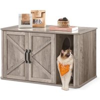 FEANDREA Katzenhaus Katzenklo-Schrank Vordereingang mit Doppeltür grau FEANDREA Katzenhaus Katzenklo-Schrank Vordereingang mit Doppeltür grau von FEANDREA