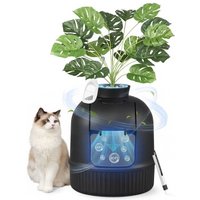 FEANDREA Katzenklo Blumentopf, versteckte Katzentoilette, mit künstlicher Pflanze schwarz FEANDREA Katzenklo Blumentopf, versteckte Katzentoilette, mit künstlicher Pflanze schwarz von FEANDREA