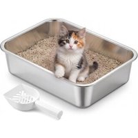FEANDREA Katzenklo Edelstahl, Katzentoilette offen,geruchsfrei, leicht zu reinigen FEANDREA Katzenklo Edelstahl, Katzentoilette offen,geruchsfrei, leicht zu reinigen von FEANDREA