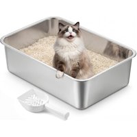 FEANDREA Katzenklo Edelstahl, Katzentoilette offen,geruchsfrei, leicht zu reinigen L FEANDREA Katzenklo Edelstahl, Katzentoilette offen,geruchsfrei, leicht zu reinigen L von FEANDREA