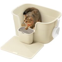 FEANDREA Katzentoilette für große Katzen mit hohen Seitenwänden FEANDREA Katzentoilette für große Katzen mit hohen Seitenwänden von FEANDREA