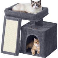 FEANDREA Kratzbaum, Katzenbaum mit Kratzrampe und Plattform, Katzenkratzbaum mit Höhle dunkelgrau FEANDREA Kratzbaum, Katzenbaum mit Kratzrampe und Plattform, Katzenkratzbaum mit Höhle dunkelgrau von FEANDREA