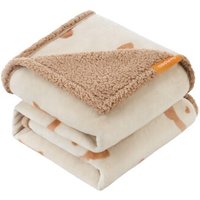 FEANDREA Wasserdichte Hundedecke Sherpa Fleece Beige von FEANDREA