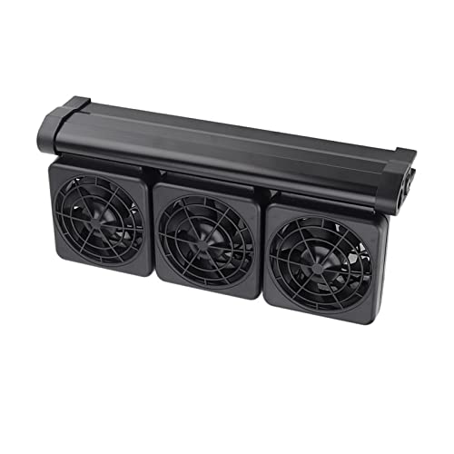 FEAW Aquarium-Lüftersystem, Einstellbare Windgeschwindigkeit, Sicherer Aquarienlüfter DC 12 V für Aquarienkühler (CN-Stecker, US-Stecker WW F3 Dreikopf) von FEAW