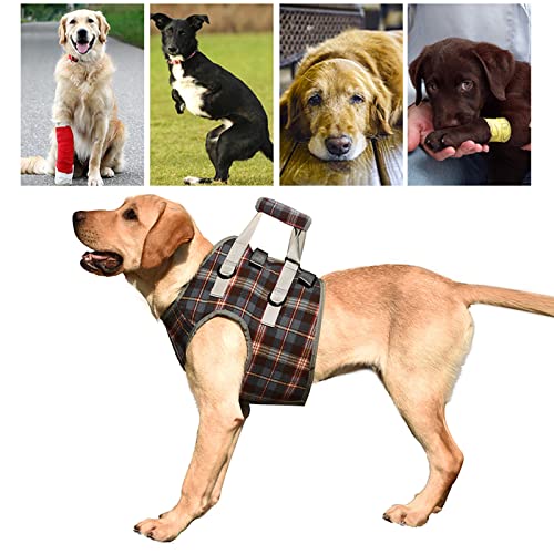 FEAW Hundestütztuch, Hundetuch, Verstellbares Polyester, Atmungsaktiv, für ältere Hunde für Spaziergänge (XL (30-40kg / 66.1-88.2lb empfohlen)) von FEAW