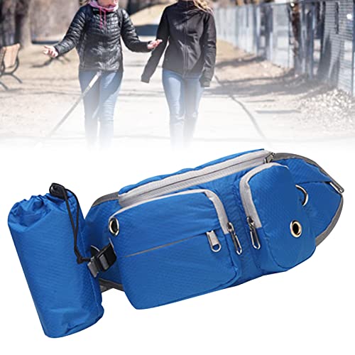 FEAW Leckerli-Tasche für Hunde, Multifunktionale, Praktische Wandertasche mit Wasserflaschentasche Zum Einkaufen für Ausflüge (Blau) von FEAW
