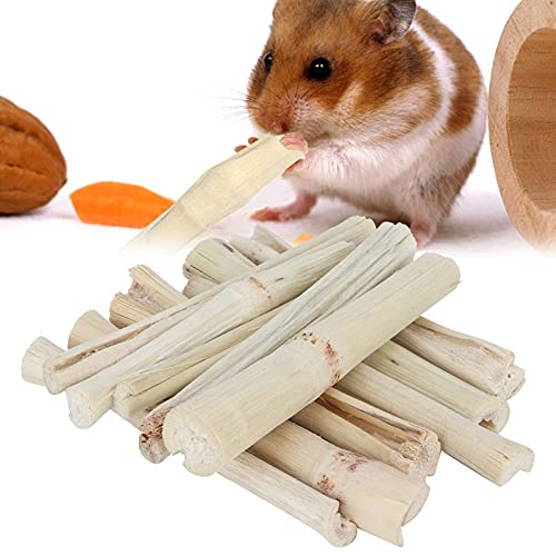 Hamster süße Bambus-Snacks, fördern die Absorption Gute Zähneknirschende Wirkung Süße Bambus-Molaren-Sticks zum Spielen, um gesund zu bleiben von FECAMOS