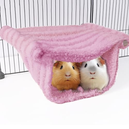 Guniea Pig Eck-Hängematte aus Fleece für C&C-Käfig, Midwest Käfigzubehör, Zitronengelb oder Violett-Rosa) (Violett-Rosa) von FEGPIG