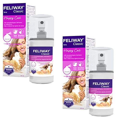 CEVA Feliway Classic Spray - Doppelpack - 2 x 60 ml (Pumpspray) von FELIWAY