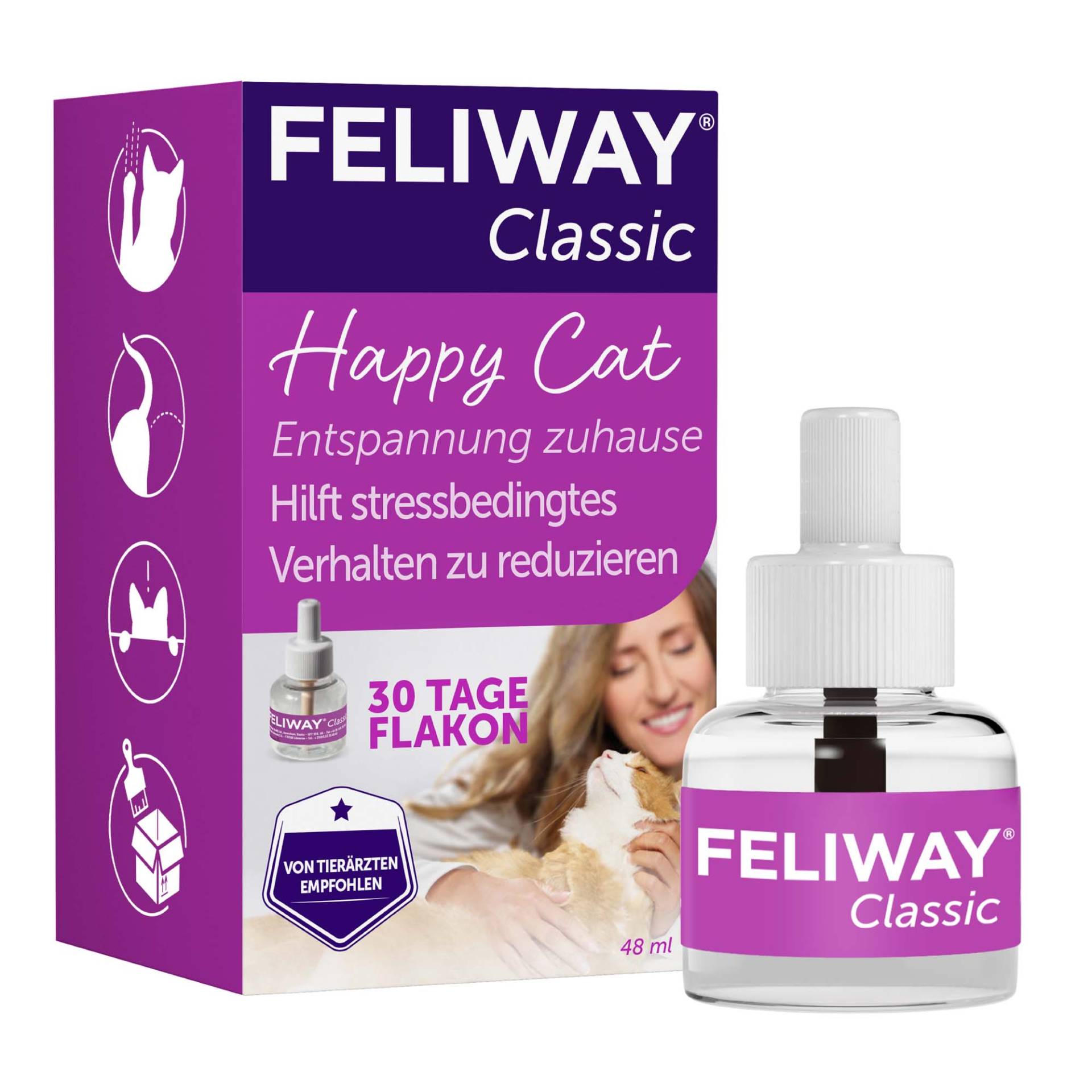 FELIWAY Classic - 2 x 30 Tage Vorteilspack an Nachfüllflakons, 2 x 48 ml FELIWAY Classic - 2 x 30 Tage Vorteilspack an Nachfüllflakons, 2 x 48 ml von FELIWAY