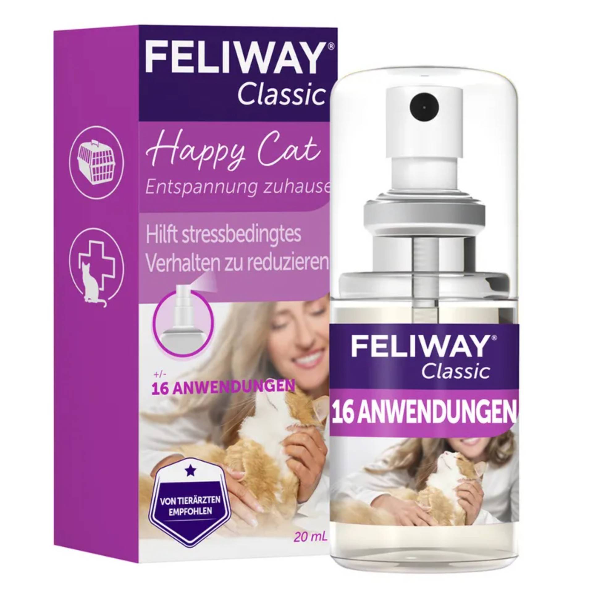 FELIWAY Classic Spray, 20ml - Sparpaket: 3 x 20 ml - Für zusätzliche Entpannung, zuhause und auf Reisen FELIWAY Classic Spray, 20ml - Sparpaket: 3 x 20 ml - Für zusätzliche Entpannung, zuhause und auf Reisen von FELIWAY