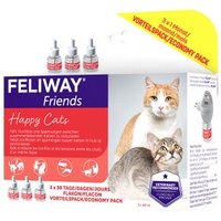 Feliway Friends 3x48ml Nachfüllflakon Vorteilspack reduziert Spannungen & Konflikte von FELIWAY