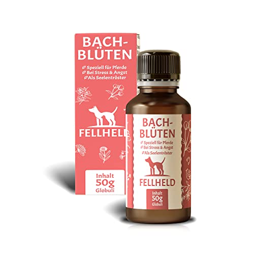 FELLHELD Bachblüten für Pferde | Natürliches Beruhigungsmittel | Originalmischung mit dem Seelentröster Sweet Chestnut zur Beruhigung und Entspannung von FELLHELD
