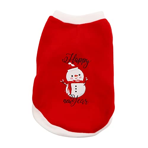 FELTECHELECTR 1stk Weihnachtskleidung Für Haustiere Welpe Weihnachtsmannkostüm Lustiges Haustierkostüm Weihnachtspullover Für Hunde Und Katzen Katze Santa Kostüm Polyester Haustierkleidung von FELTECHELECTR