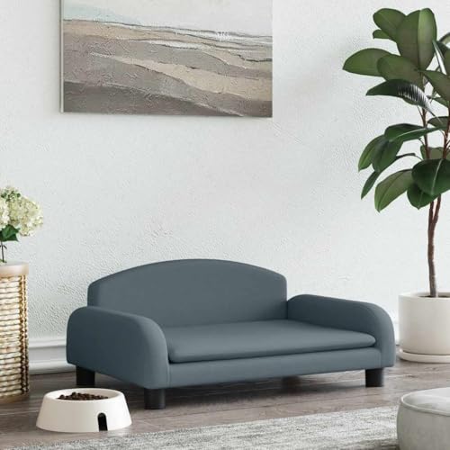 FENLAX Hundesofa Bequeme Haustierbett Welpenbett Hundecouch Haustiersofa Hundehütte für Große Mittelgroße Hunde Elegante Design Modernes und Elegantes Design Dunkelgrau 70x45x30 cm FENLAX Hundesofa Bequeme Haustierbett Welpenbett Hundecouch Haustiersofa Hundehütte für Große Mittelgroße Hunde Elegante Design Modernes und Elegantes Design Dunkelgrau 70x45x30 cm von FENLAX